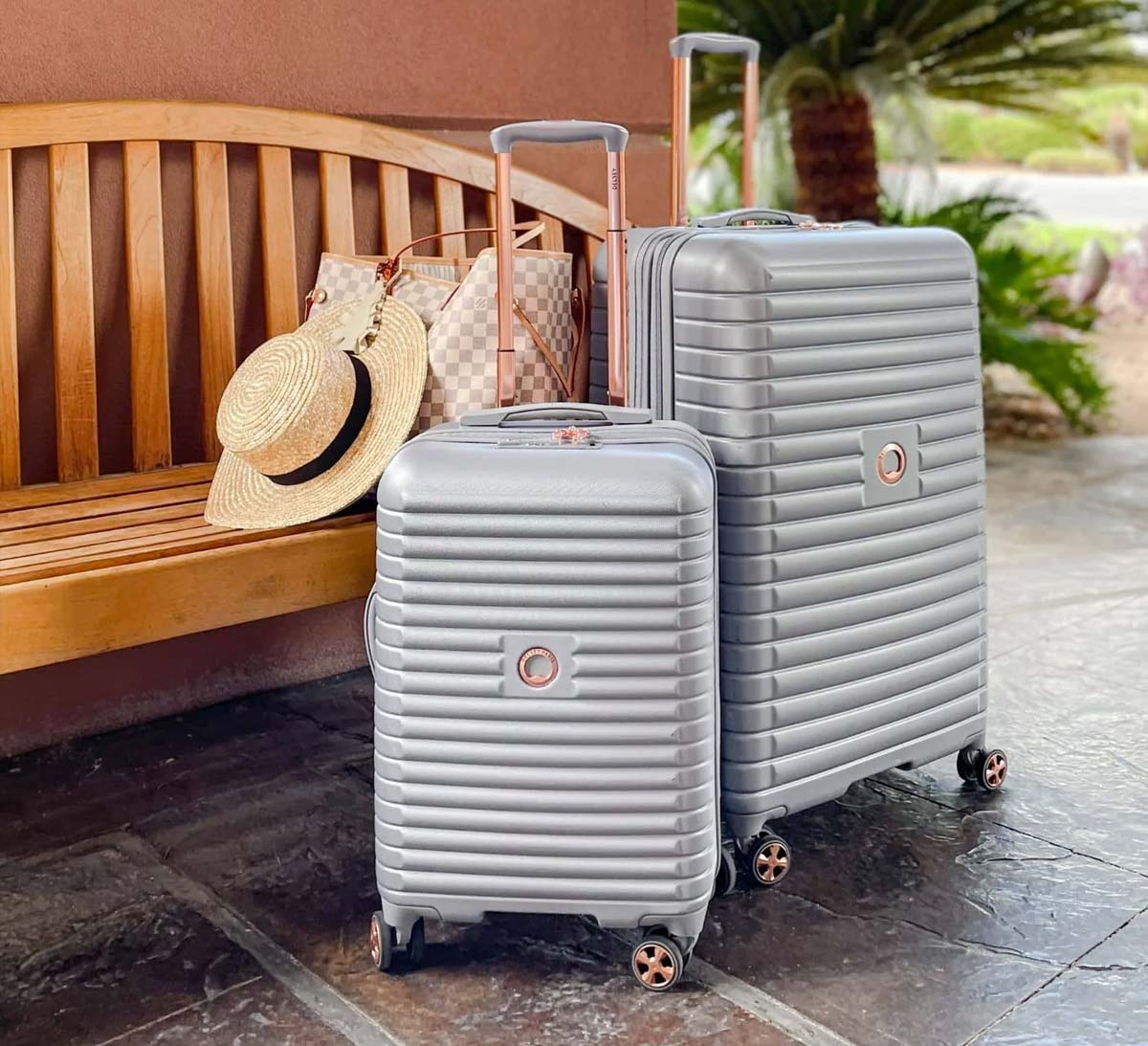 Delsey Paris luggage hero — stylish travel suitcases